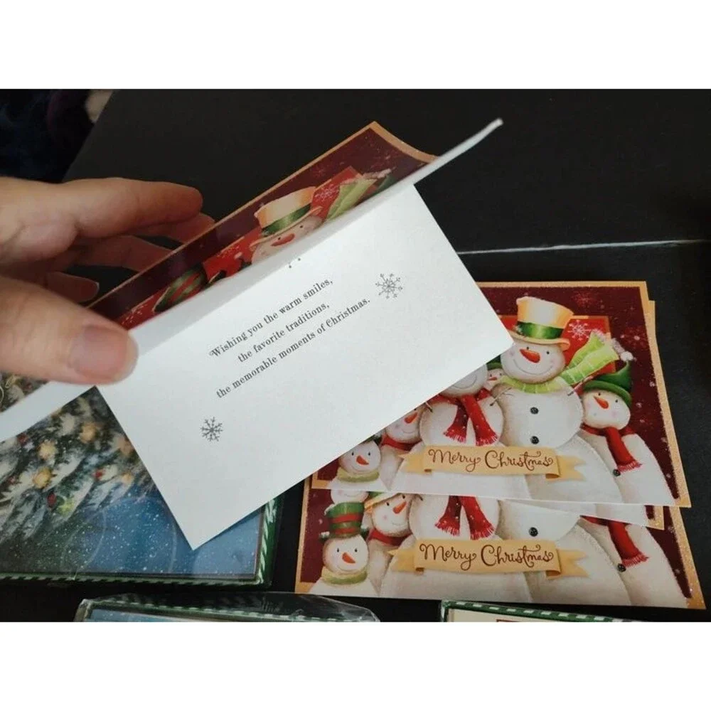140 pcs vintage Christmas holidays postcards 70 cards + 70 envelopes, assorted